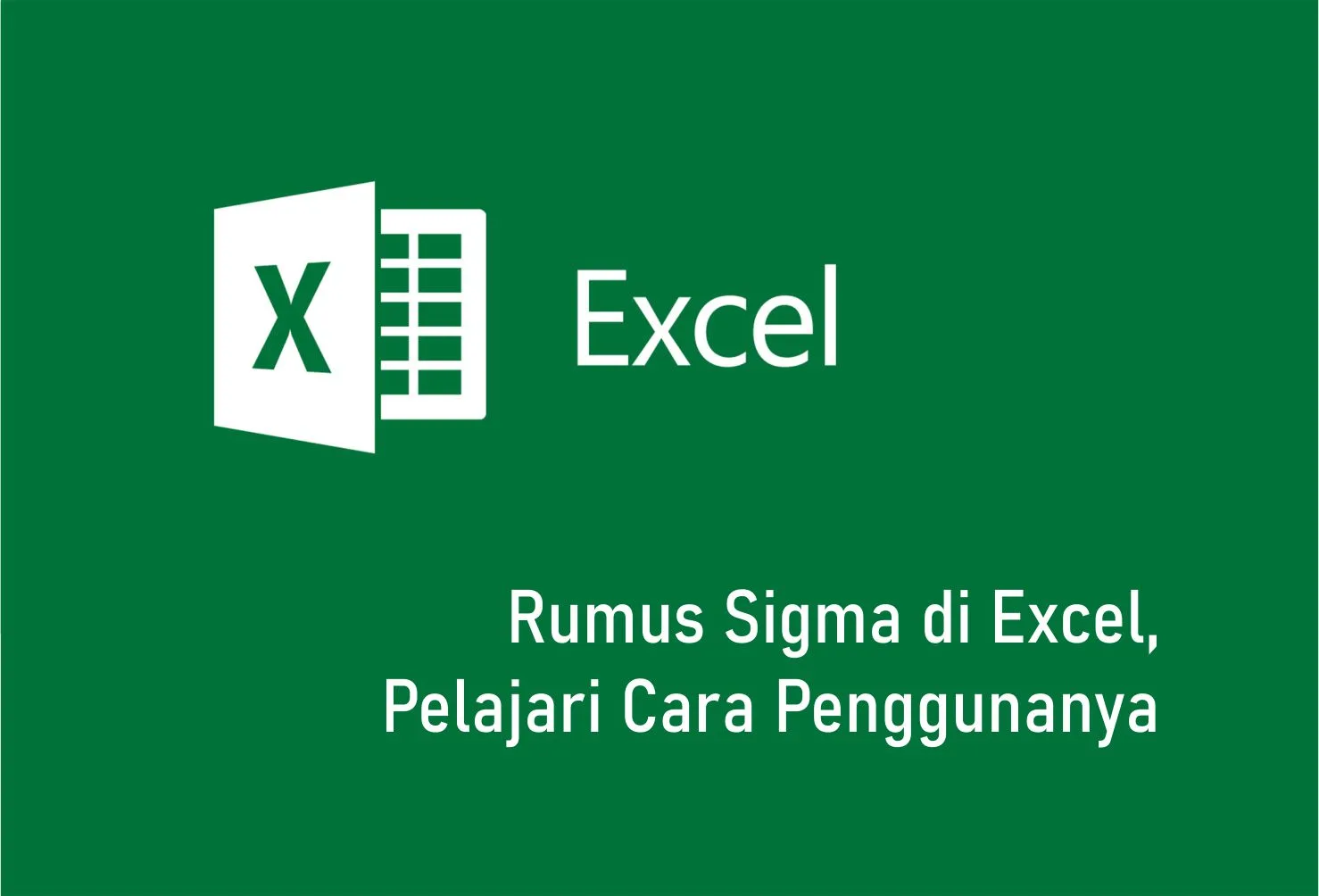 Rumus Sigma di Excel